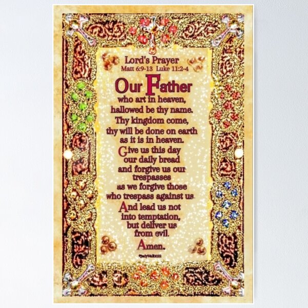 The Lord's Prayer In English and Gaelic - 8x10 Nepal