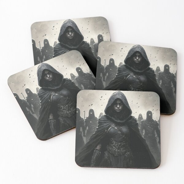 Item preview, Grim Female Warrior Leads Her Hoard of Dark Soldiers to Battle designed and sold by Dragonstrom.