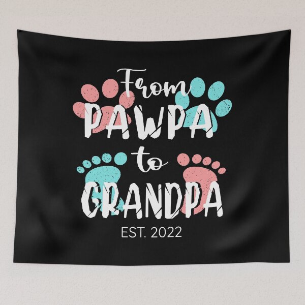 Item preview, Promoted to Grandpa 2022, Paw Print From Pawpa to Grandpa graphic designed and sold by Merchking1.