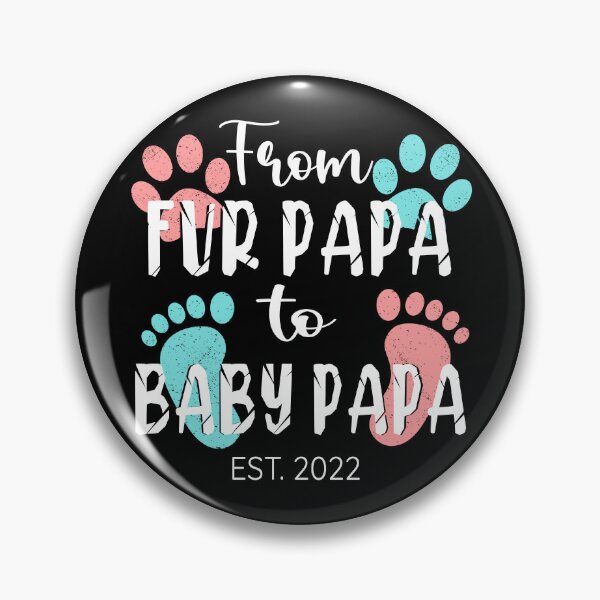Item preview, Mens Fathers Day Tee Paw Print Fur Papa To Baby Papa design designed and sold by Merchking1.