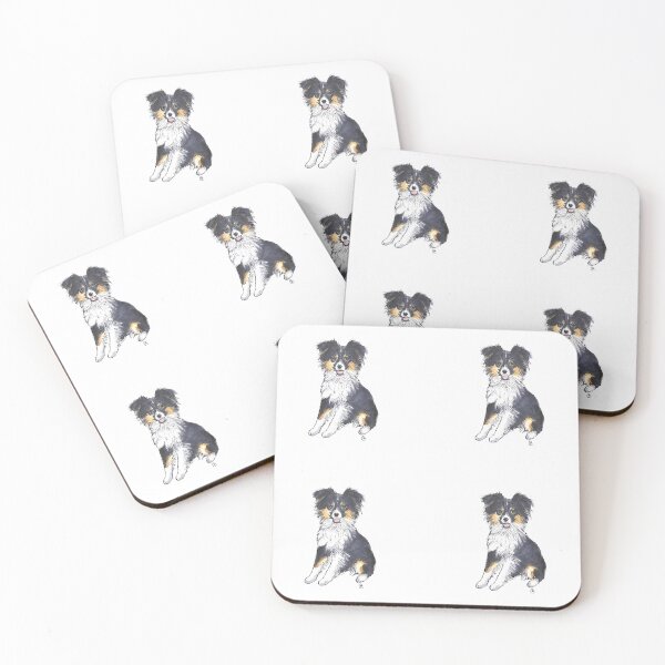 Item preview, Mini Australian Shepherd Illustration designed and sold by rita-andi.