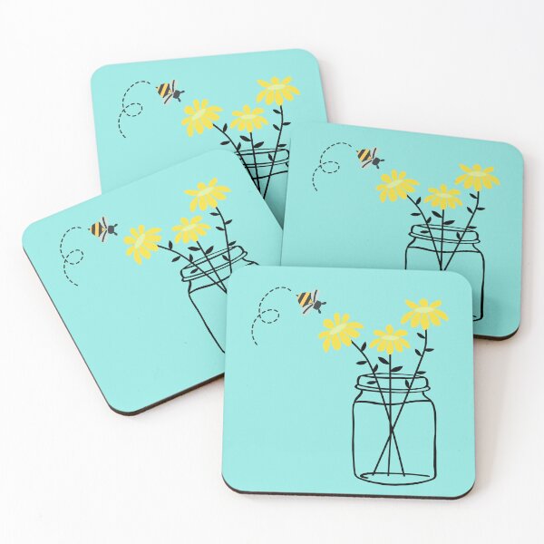 Item preview, Bee and flowers designed and sold by Spacey Kacey's Cosmic Creations.