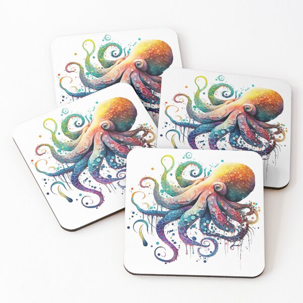 Item preview, Rainbow Octopus designed and sold by ayladesignz.