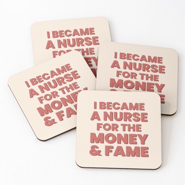 Item preview, I Became A Nurse For The Money And Fame | Funny Nurse | Nursing Humor | Nursing designed and sold by DesignsRN.