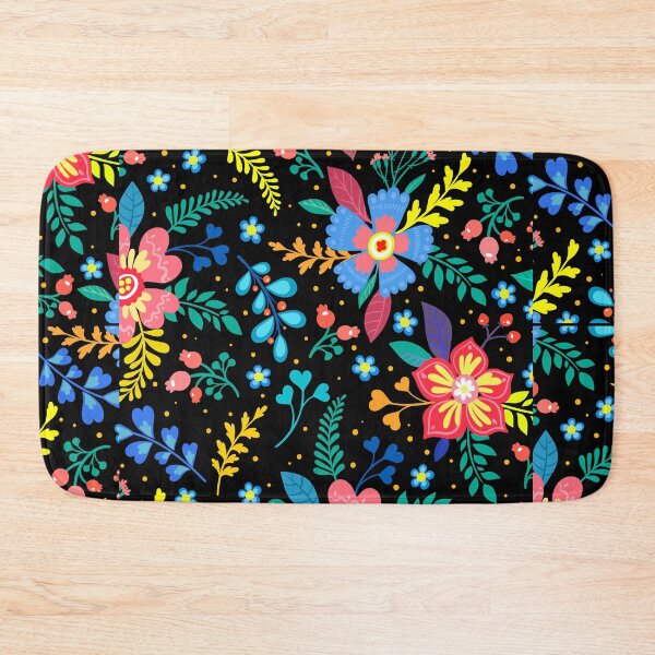 Item preview, Seamless-background-beautiful-bright-color-flowers-leaves designed and sold by Shuvra Gain.