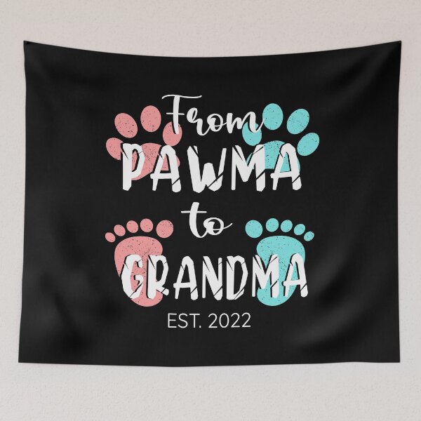 Item preview, Promoted to Grandma 2022, Paw Print From Pawma to Grandma design designed and sold by Merchking1.