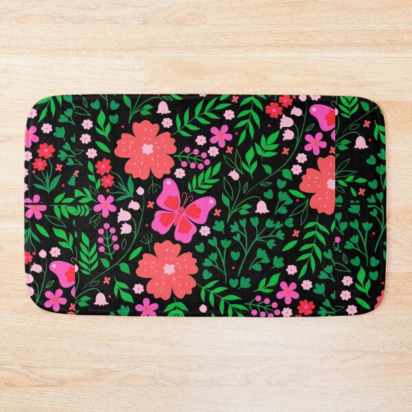 Item preview, seamless-pattern-with-flowers-leaves-butterflies-vector-graphics designed and sold by Shuvra Gain.
