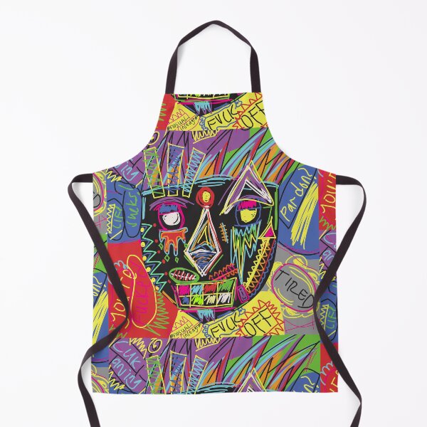 Item preview, Funky Abstract Style Art Face with Dots and Stripes Posters for decoration, mummy posters designed and sold by NUSA NIPA.