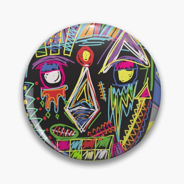 Item preview, Funky Abstract Style Art Face with Dots and Stripes Posters for decoration, mummy posters designed and sold by Axel Christian.
