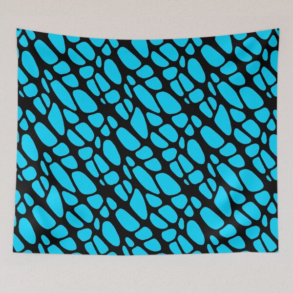 Item preview, Abstract Black And Blue Organic Skin Pattern designed and sold by TMBTM.