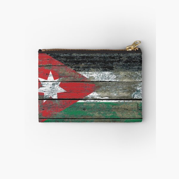 Item preview, Flag of Jordan on Rough Wood Boards Effect designed and sold by JeffBartels.