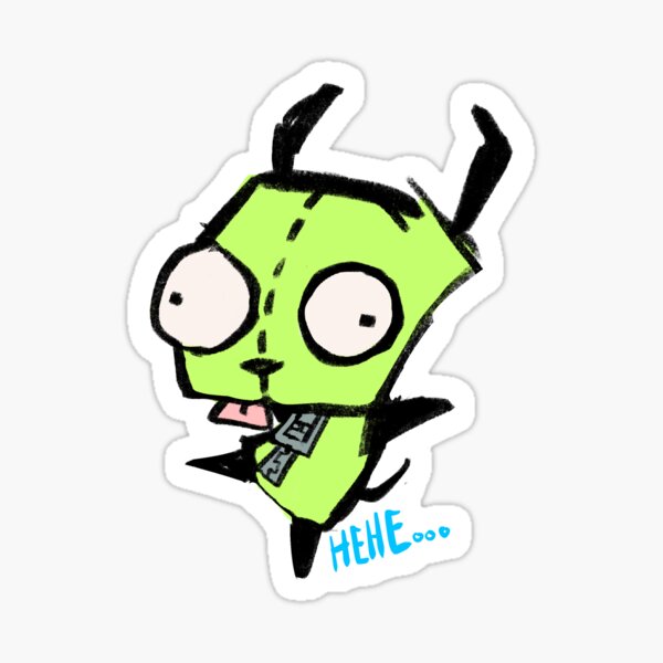 Girgoose, alien, animated, cartoon, cute, funny, gir, invader zim, robot,  zim, HD phone wallpaper