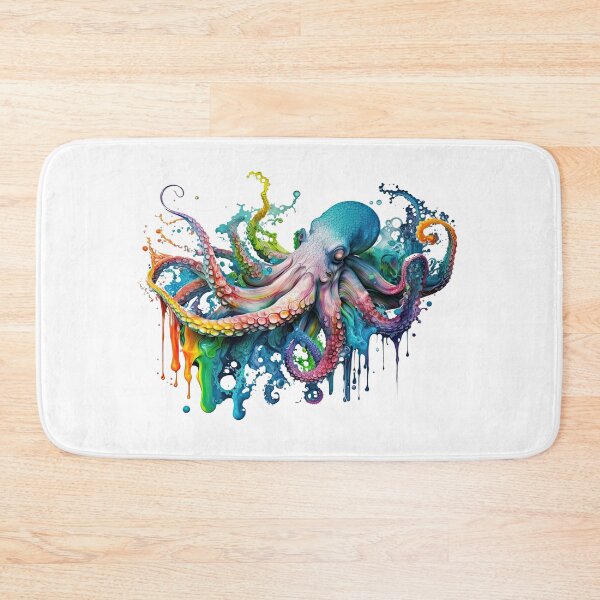Item preview, Colorful Melting Octopus designed and sold by ayladesignz.