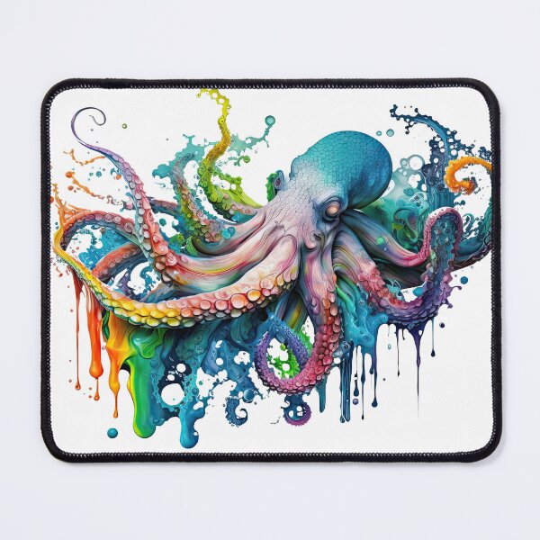 Item preview, Colorful Melting Octopus designed and sold by ayladesignz.