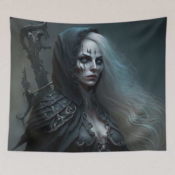 Item preview, Ominous Face Painted Warrior Dressed for Battle designed and sold by Dragonstrom.