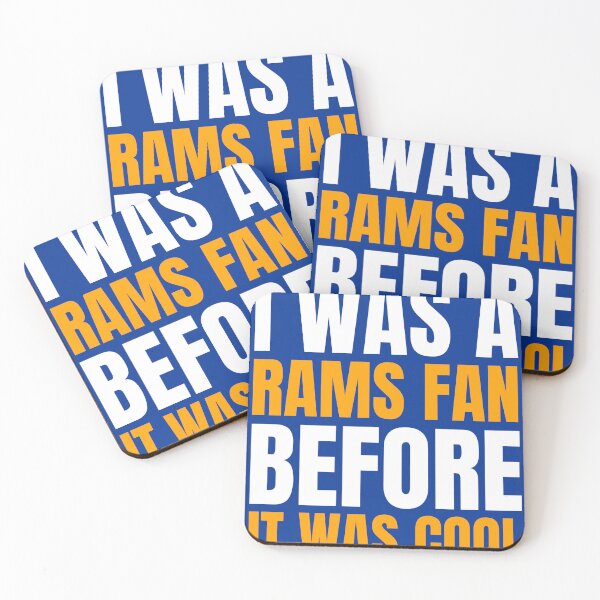 Item preview, I Was a Rams Fan Before I Was Cool Black T-Shirt Los Angeles Football designed and sold by CameronBischoff.