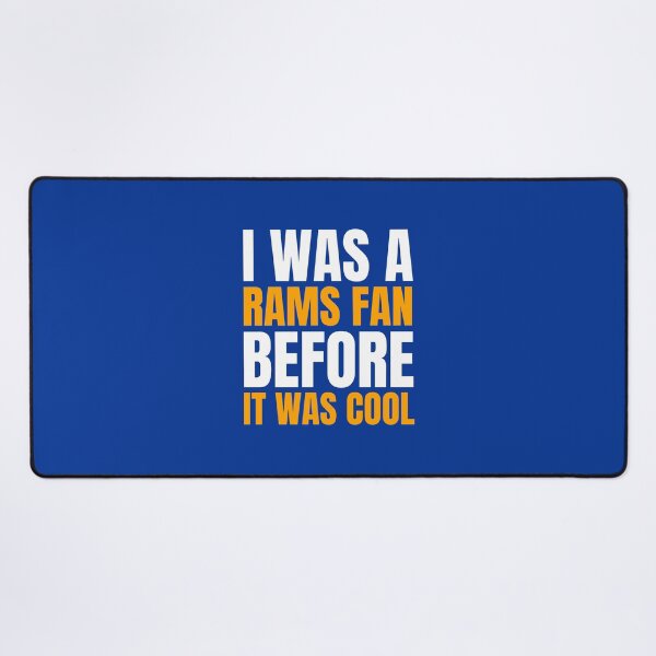 Item preview, I Was a Rams Fan Before I Was Cool Black T-Shirt Los Angeles Football designed and sold by CameronBischoff.