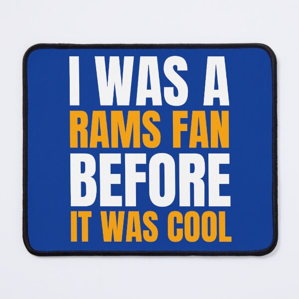 Item preview, I Was a Rams Fan Before I Was Cool Black T-Shirt Los Angeles Football designed and sold by CameronBischoff.
