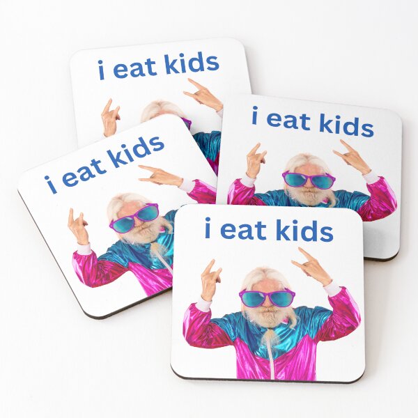 Item preview, i eat kids funny designed and sold by xkiyal Art.