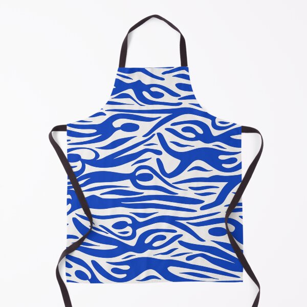 Item preview, Matisse minimal blue pattern designed and sold by ReneMagritteArt.