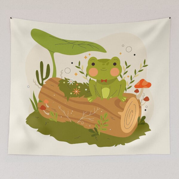 Item preview, Frog on log designed and sold by Nicoandtheblood.