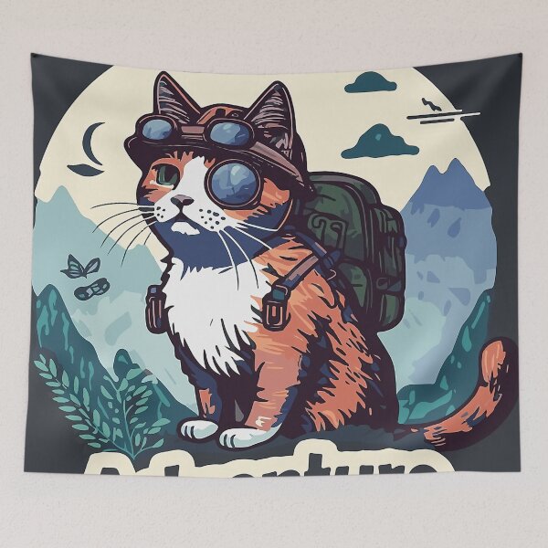 Item preview, Adventure Cat designed and sold by mollerflorian.