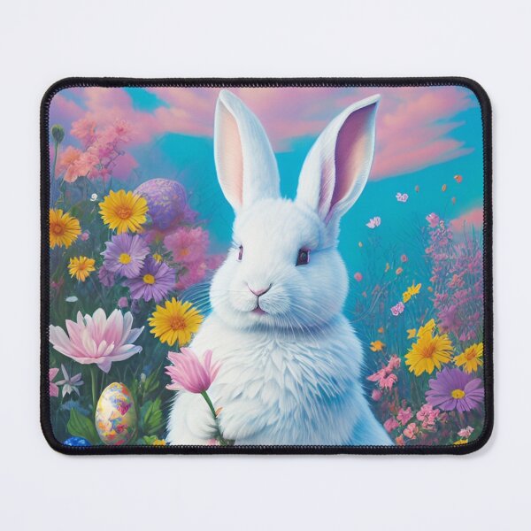 Item preview, Colorful Festive Easter Eggs Easter Bunny Spring Flowers Version 73 designed and sold by DreamingAwake1.