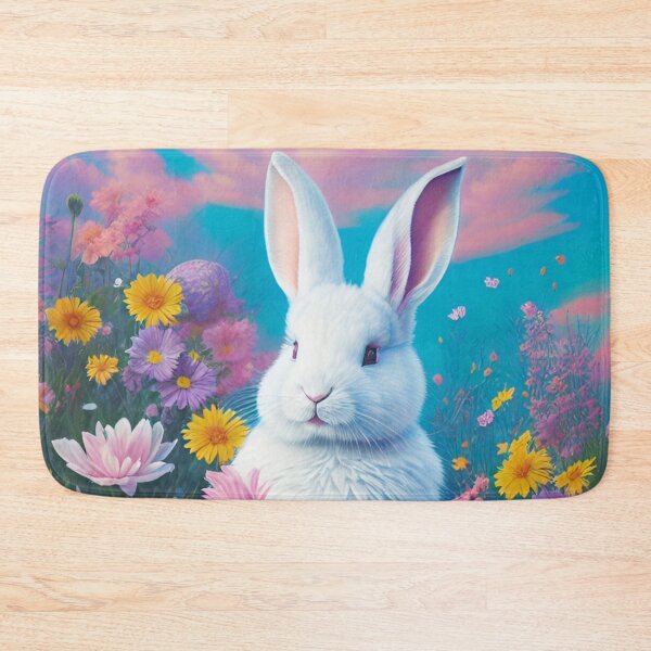 Item preview, Colorful Festive Easter Eggs Easter Bunny Spring Flowers Version 73 designed and sold by DreamingAwake1.