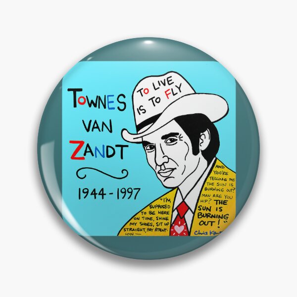 Item preview, Townes van Zandt Pop Folk Art Classic  designed and sold by TillyGardiner.
