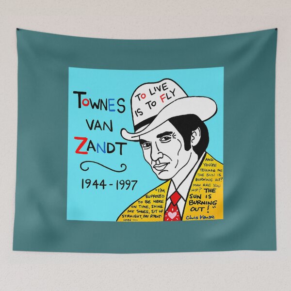 Item preview, Townes van Zandt Pop Folk Art Classic  designed and sold by TillyGardiner.