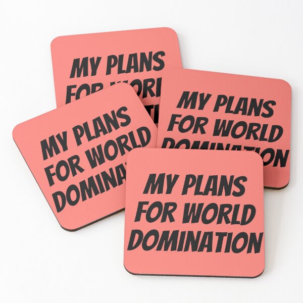 Item preview, My Plans For World Domination designed and sold by Sour Soul.