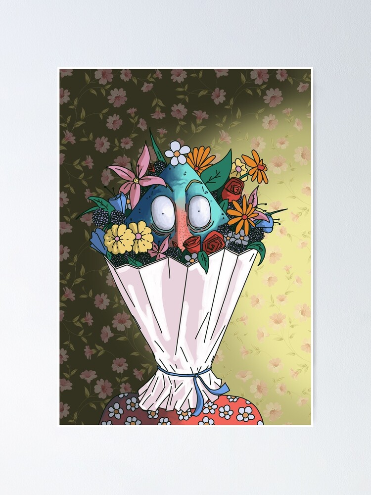 Aperçu 1 sur 3. Poster avec l'œuvre Dans la fleur de l'âge créée et vendue par Modelaine.