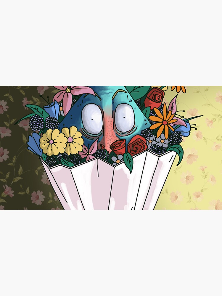 Aperçu 6 sur 6. Bob avec l'œuvre Dans la fleur de l'âge créée et vendue par Modelaine.