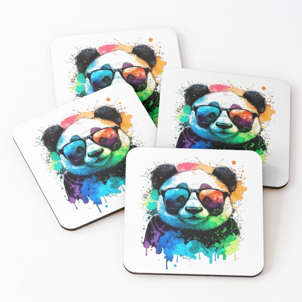 Item preview, Cute Fun Panda Color Mix with Sunglasses Design designed and sold by ArtfulAmbitions.