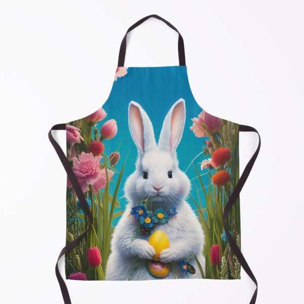 Item preview, Colorful Festive Easter Eggs Easter Bunny Spring Flowers Version 74 designed and sold by DreamingAwake1.