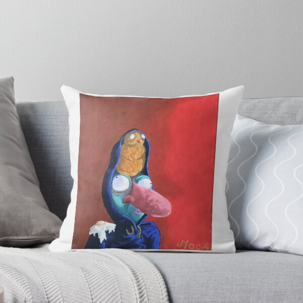 The fried egg Throw Pillow