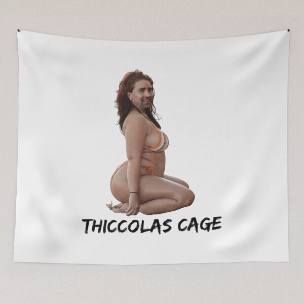 Item preview, Thiccolas Cage Funny designed and sold by monicaclosira.
