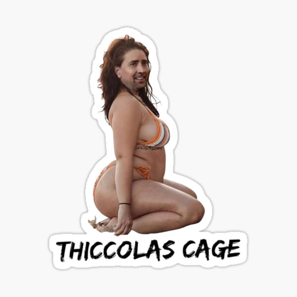 Item preview, Thiccolas Cage Funny designed and sold by monicaclosira.