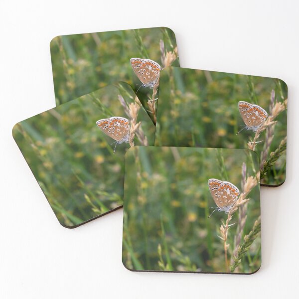 Item preview, A tiny butterfly on a blade of wheat  designed and sold by Camille Bouchard.