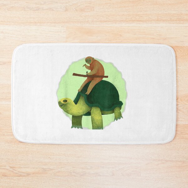 Item preview, Speed is Relative - Cute Sloth Riding Tortoise designed and sold by MeanMachine603.