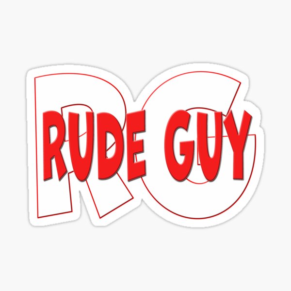 New Rude Guy Logo Sticker
