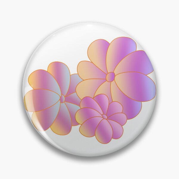 Item preview, Fat fluoro flowers designed and sold by MandaLeeArt.