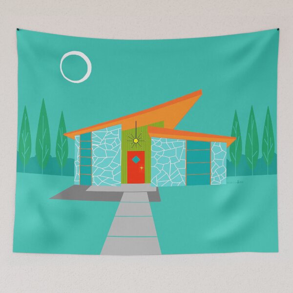 Item preview, Space Age Cartoon House  designed and sold by StrangeLilOnion.