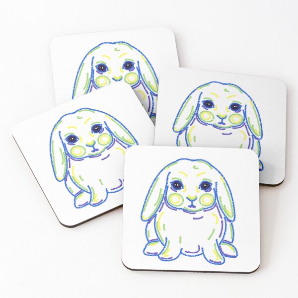 Item preview, Colorful Lop Rabbit  designed and sold by mostlyrabbits.