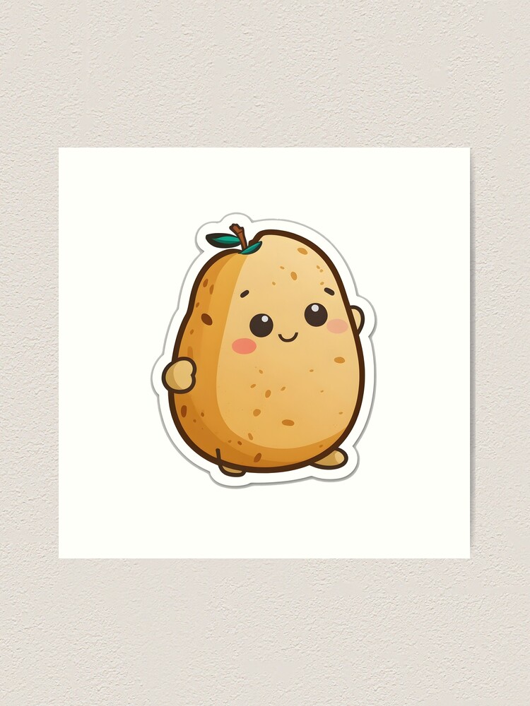 Cute Potato Art Print