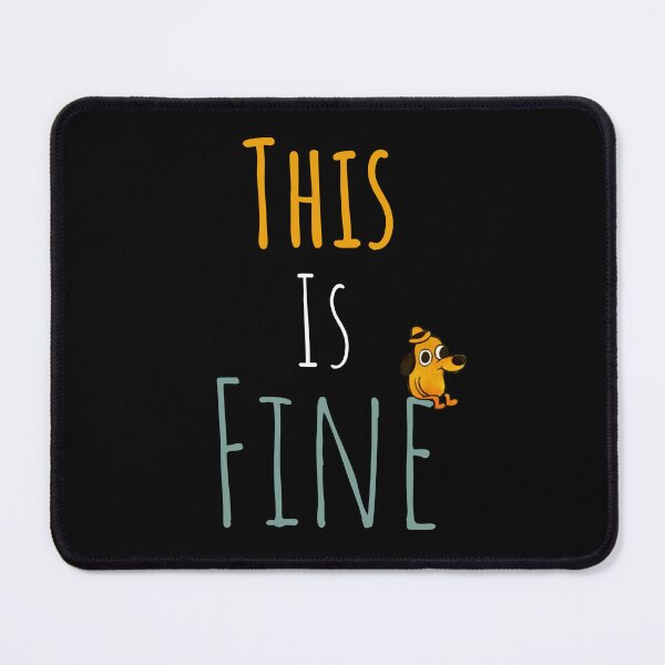 Item preview, "This Is Fine" Meme Design designed and sold by Jester Store.