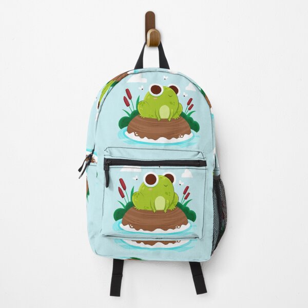 Item preview, frog on log designed and sold by Nicoandtheblood.