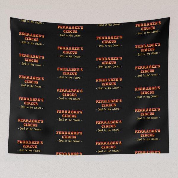 Item preview, Ferrabee’s Circus (Red on Black) designed and sold by PawsitiveMum3.