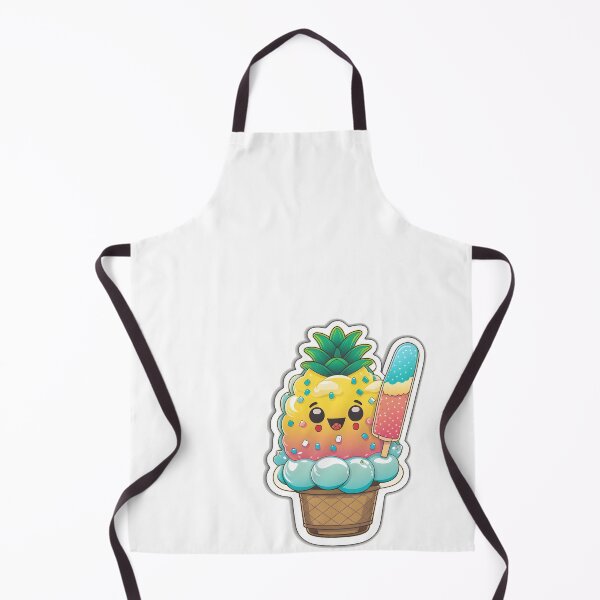 Item preview, Pineapple Shave Ice - Kawaii Emoji Sticker Art, Kawaii Art, Laptop Sticker, Water Bottle Sticker, Kawaii Stickers designed and sold by zookawaii.