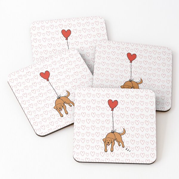 Item preview, Fox Red Labrador Floating in the Air designed and sold by HappyLabradors.